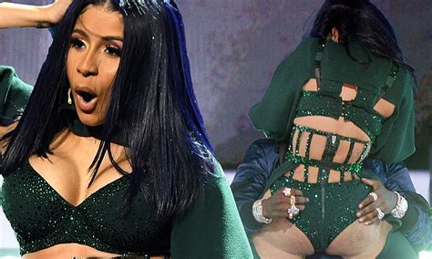 Cardi B Gives Offset A Lap Dance In Skimpy Green Leotard For Sultry Performance At 2019 Bet Awards