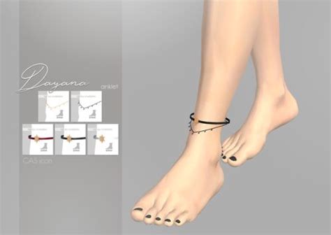 Anklet Collection Sims Sims 4 Sims 4 Body Mods