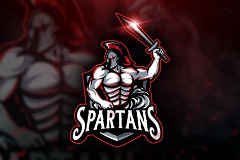 Spartans Mascot And Esport Logo Illustrator Templates Creative Market