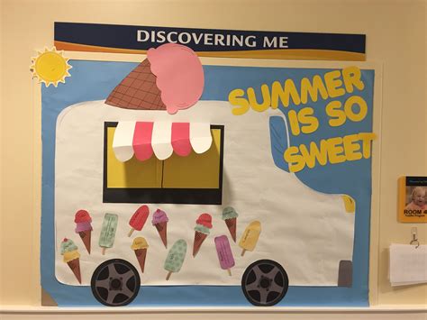 Ice Cream Bulletin Board For Summer Summer Bulletin Boards Holiday