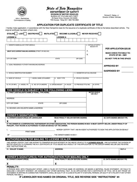 New Hampshire Title Loophole Fill Out And Sign Online Dochub
