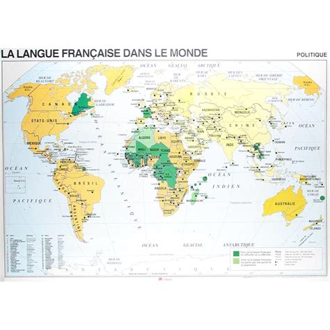 French Speaking Countries Map Labeled