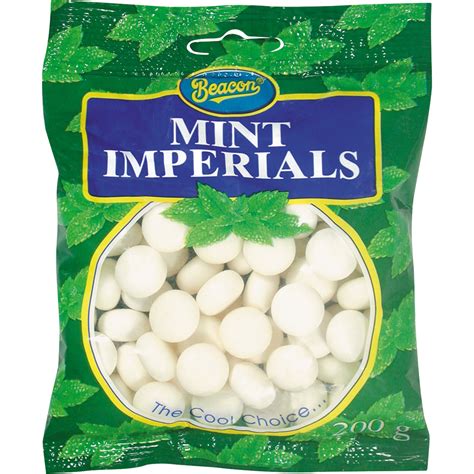 Beacon Mint Imperials 200g Mints And Chewing Gum Chocolates And Sweets