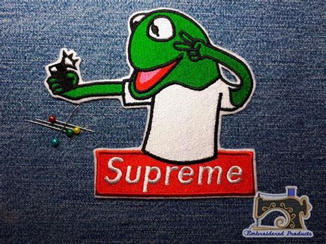 Supreme Frog Big Patch Embroidered Patch Iron On Patch Sew On