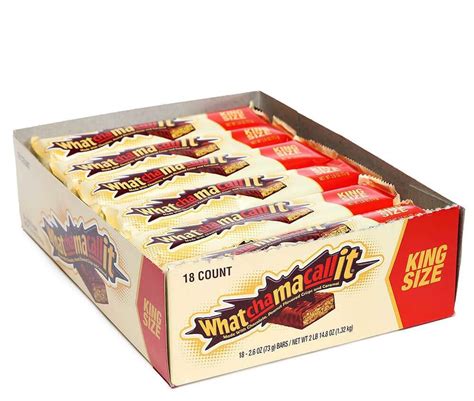 Whatchamacallit King Size Candy Bars 18 Piece Box Best Chocolates Bar