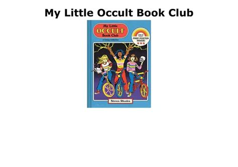 Ppt Pdf Download Free My Little Occult Book Club Download