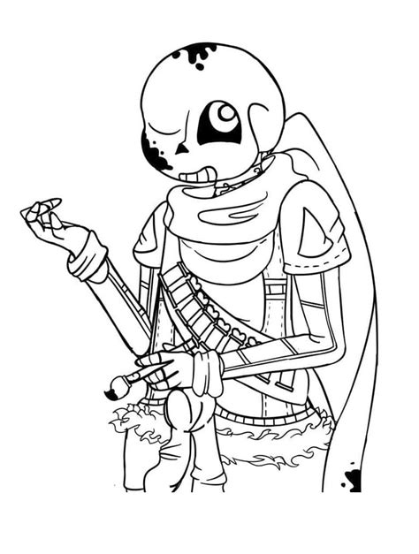 Free Undertale Sans Coloring Page Download Print Or Color Online For