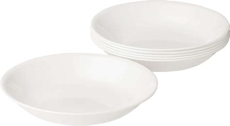 Corelle 3140 Vitrelle Glass Winter Frost Pasta Bowl White 20 Oz Pack Of 6 Bigamart