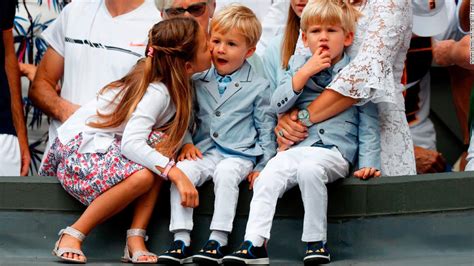 Just a few weeks after sharing this, they got married in. newsody.com : Roger Federer's children catching tennis bug
