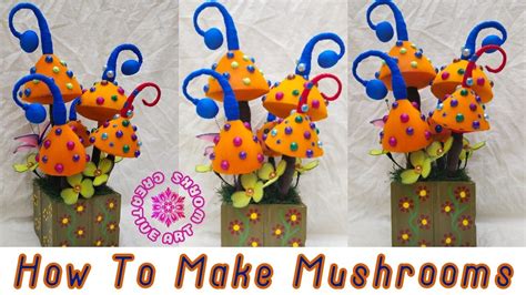 How To Make Mushrooms | DIY Home Decor Ideas | Creative Art Works - YouTube