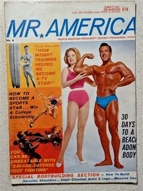 Mr America No 4 Circa 1960s Bodybuilding Magazine 50 Pages Inc Norman Dorion £320 Picclick Uk