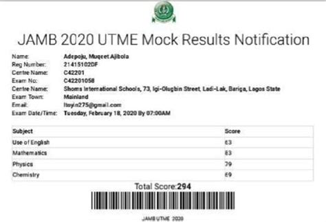 The joint admissions and matriculation board (jamb) has released the results of candidates who sat in more than 720 cbt centres for the 2021 unified tertiary matriculation examination conducted between june 19 and june 22. JAMB 2020 mock exam results released - See what candidates ...