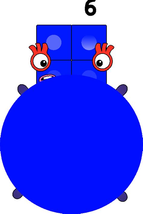 Numberblock Six Blueberry Inflated By Elias234 On Deviantart
