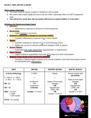 MODS EXAM SIRS SEPSIS MODS Why Is Sepsis Important The Most Common Reason A Patient Is