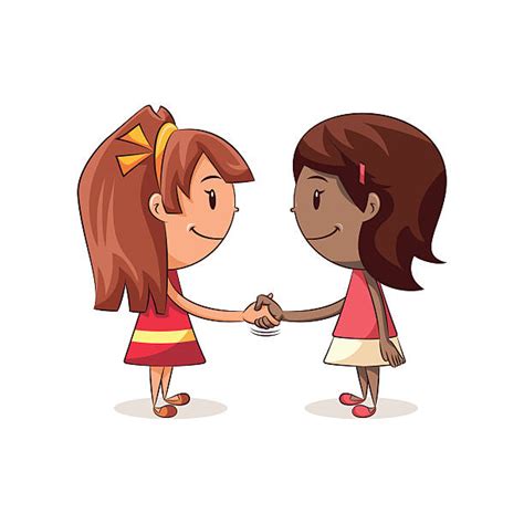 Child Making Friends Illustrations Royalty Free Vector Graphics And Clip
