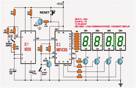 I want to use an optocoupler for separating a circuit powered by usb (5v) from one powered by a 7.2v rc car battery. IC 555 Based Simple Digital Stopwatch Circuit | Homemade ...