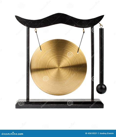 Decorative Bronze Gong Stock Image Image Of Instrument 45610531