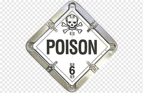 United States Department Of Transportation Placard Poison HAZMAT Class