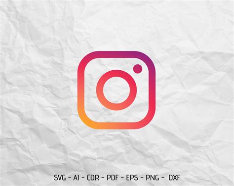 Instagram Logo Svg For Cricut Laser Cut And Print Etsy