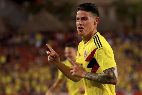 James david rodríguez rubio is a colombian professional footballer who plays as an attacking midfielder or winger for premier league club ev. James Rodriguez dazzles with spectacular goal in Colombia ...