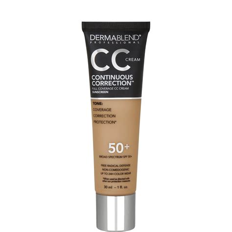 Dermablend Continuous Correction Cc Cream Spf 50 1 Fl Oz45n Medium To