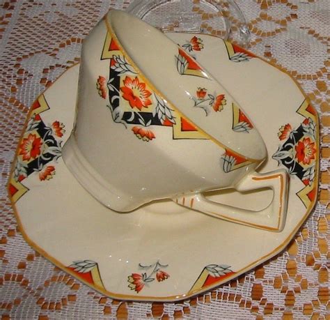Alfred Meakin Art Deco Tea Cup Marigold Pattern Tea Cups Vintage