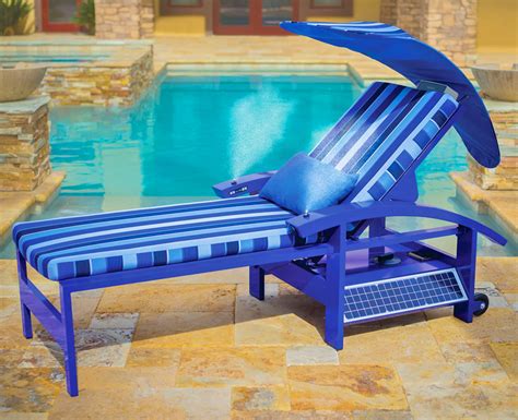 Ultimate Solar Powered Smart Lounger With Built In Speakers Misters
