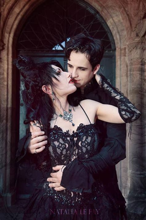 Romantic And Renaissance Goth Couple Vintage Goth Victorian Goth