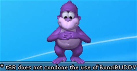 Bonzi buddy was a web 1.0 application by bonzi software that installed a talking purple monkey onto your desktop akin to microsoft's officer assistant. PC / Computer - BonziBUDDY - The Spriters Resource