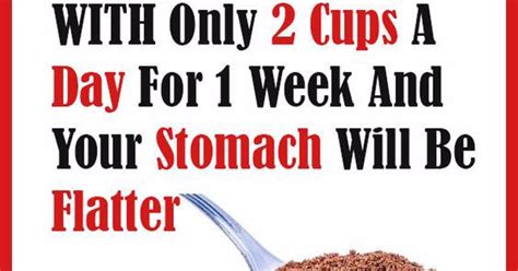 With Only 2 Cups A Day For 1 Week Your Stomach Will Be Flatter