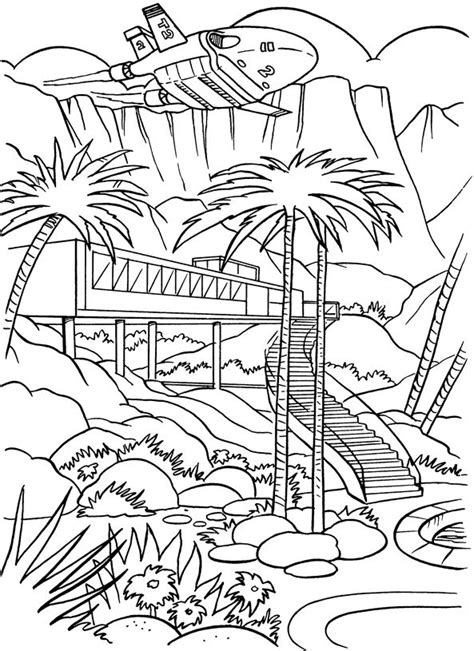 Coloring page Thunderbids are go Thunderbids are go