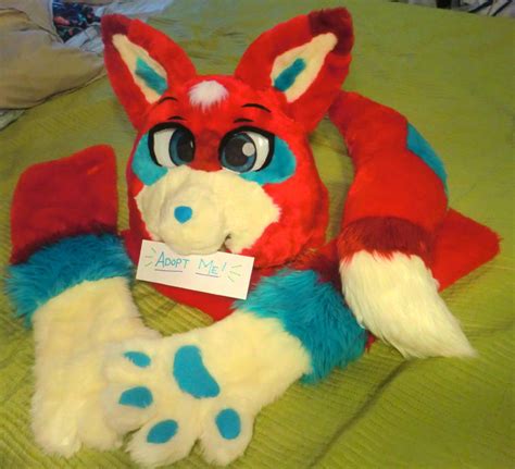 Adopt Me ~ Red Chibi Fox Fursuit Up For Auction By Twerkonthatshark