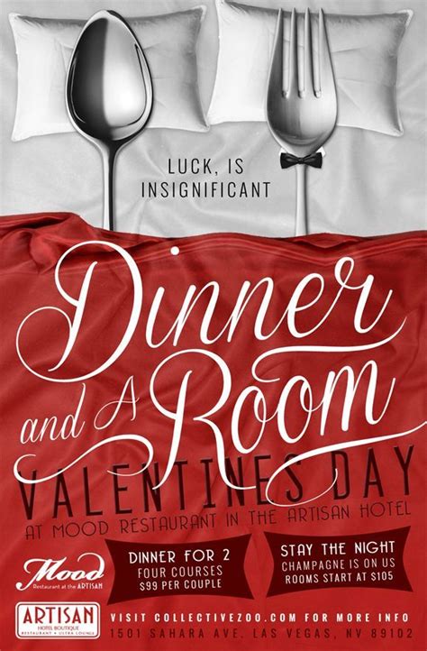 Print Advertising Dinner And A Room Valentine’s Day Posted On January 30 2013 To Re