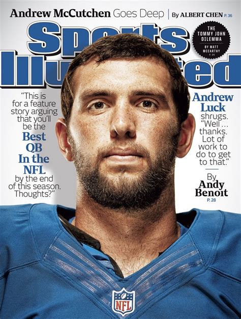 Colts Quarterback Andrew Luck On This Weeks Sports Illustrated Cover