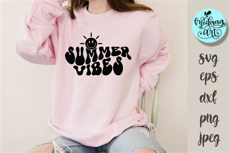 Summer Vibes Svg Groovy Summer Cut File Graphic By Midmagart
