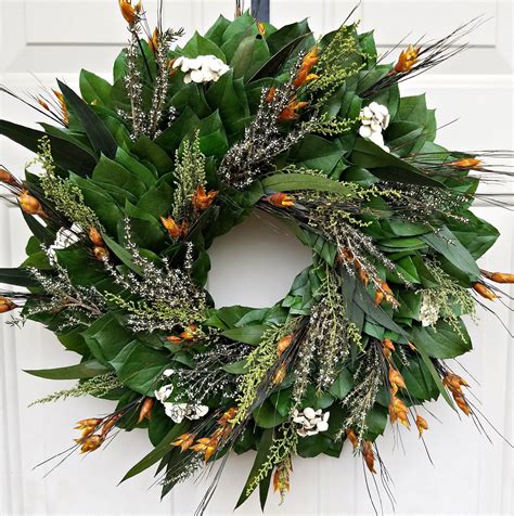 Maybe you would like to learn more about one of these? Dried flower wreath handmade with real preserved foliage ...