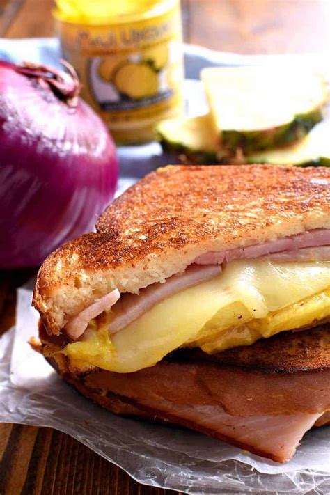 Hawaiian Ham Cheese Sandwich Lemon Tree Dwelling