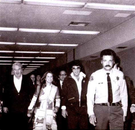 Elvis And Priscilla Leaving The Santa Monica Courthouse After The Settlement Of Their Divorce