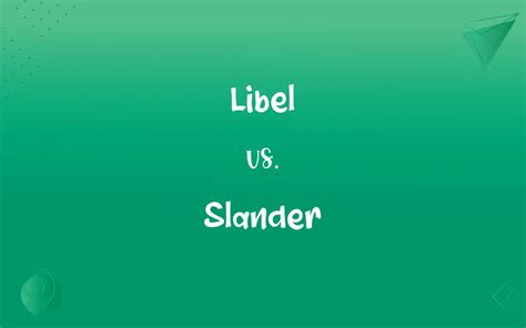 Libel Vs Slander Whats The Difference
