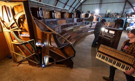 New Glasgow Theatre Space Made Entirely Of Recycled Pianos In Uk First