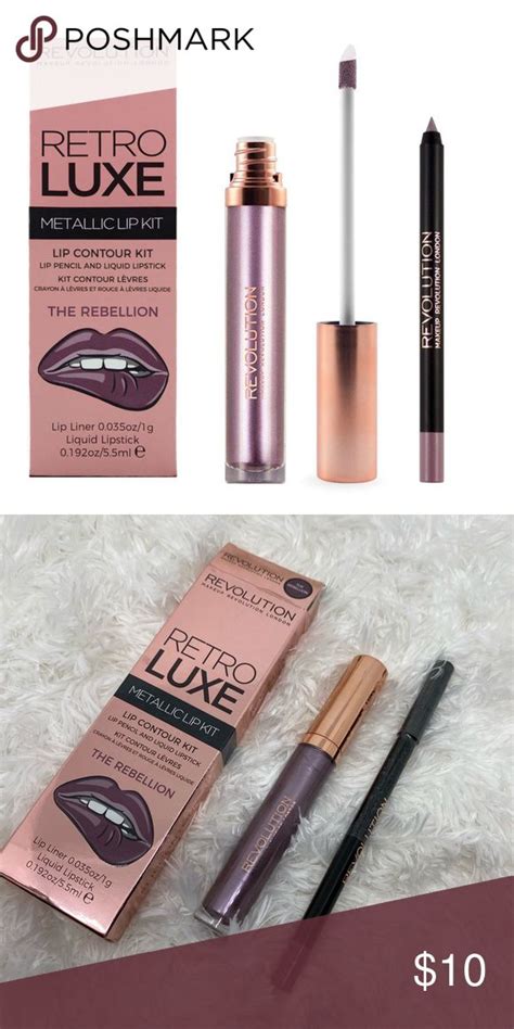 Makeup Revolution Metallic Lip Kit New In Box Color Is Rebellion
