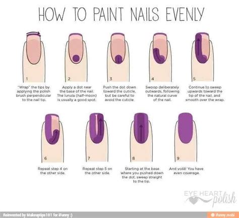 How To Paint Nails Evenly Nail Painting Tips Nails At Home Nail Tips