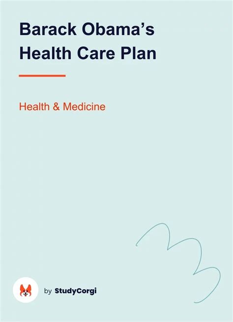 Barack Obamas Health Care Plan Free Essay Example