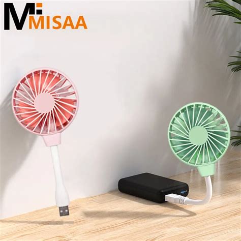 Mini USB Fan Flexible Bendable Cooling Portable Fan USB Powered For Power Bank Notebook Computer