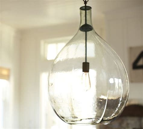 Clift Oversized Glass Pendant Clear Eclectic Pendant Lighting