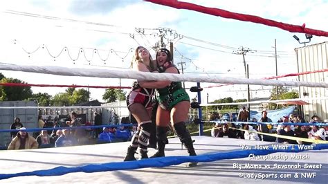 Ladysports Wrestling Video Dvds Savannah Sweet Vs Nemesise