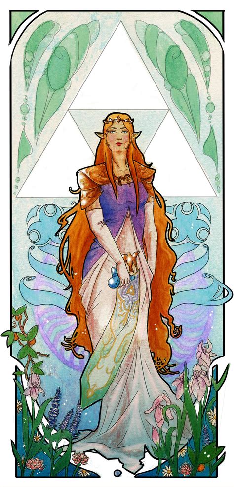 Zelda Art Nouveau By Neddea On Deviantart