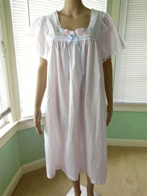 Vintage Carole 60s Nightgown60s Cotton Nightgownfull Figure