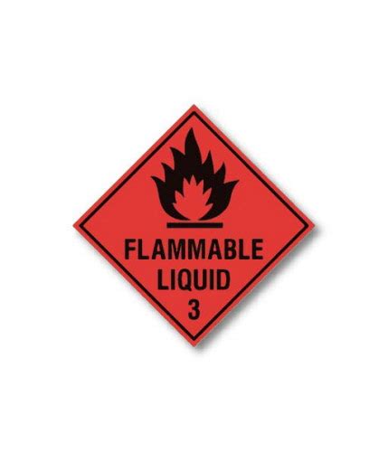 Flammable Liquid Labels X Mm