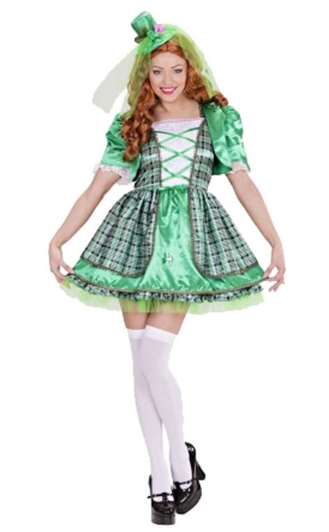 Irish Girl Adult Fancy Dress Costume [bj000169] Karnival Costumes